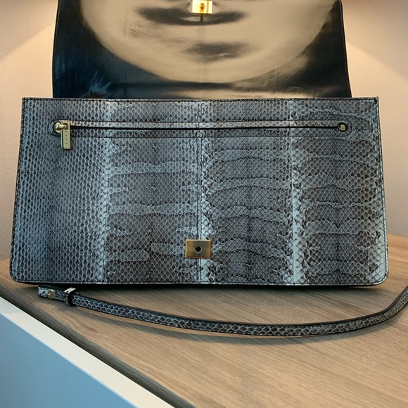 Marni Cache Oversized Snakeskin Clutch Bag - Picture 9 of 15